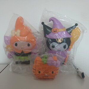 HELLO KITTY HALLOWEEN BLOW MOLD LIGHTED DECOR SET KUROMI MY MELODY 12" NEW